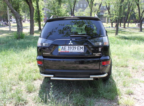 Защита заднего бампера для Mitsubishi Outlander XL 06-10 Чайка от Tamsan фото