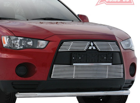 Защита переднего бампера для Mitsubishi Outlander XL 10-12 труба одинарная от Tamsan фото