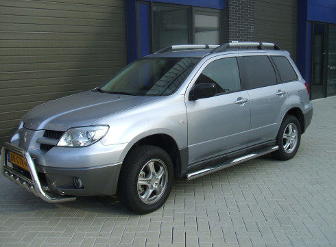 Подножки для Mitsubishi Outlander 01-08 порог трубой от Tamsan фото