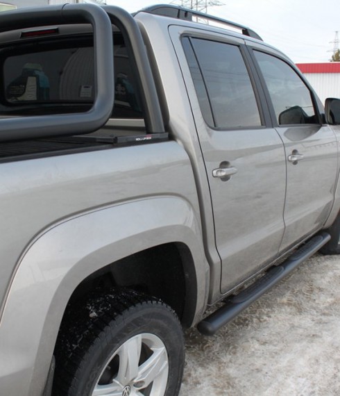 Подножки боковые овальные Aventura  VW Amarok фото
