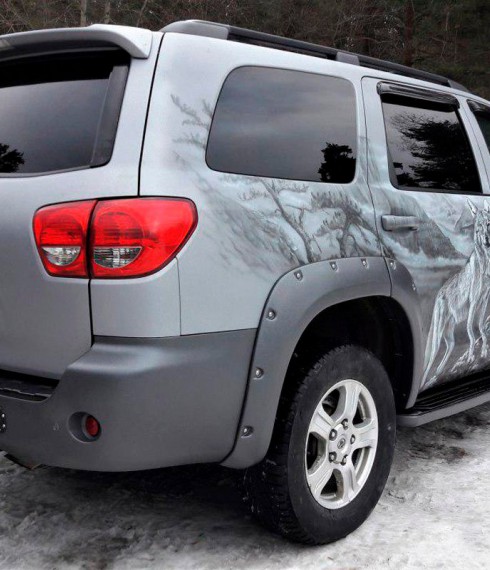 Дефлекторы окон ветровики для Toyota Sequoia 2008+ AVS фото