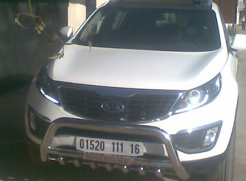 Кенгурятник для KIA Sportege 10-15 от Tamsan фото