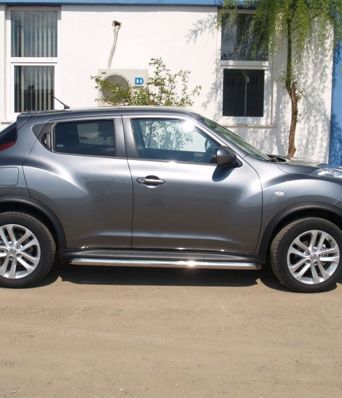 Пороги с листом (площадка) на Nissan Juke UATUNING фото