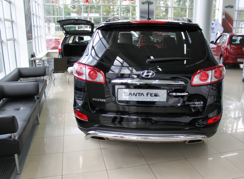 Защита заднего бампера для Hyundai Santa-Fe 06-12 ML от Tamsan фото