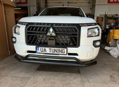 Защита переднего бампера для Mitsubishi L200 2024+ "Спорт Ориджинал" узкий фото