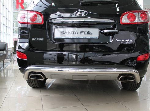 Защита заднего бампера для Hyundai Santa-Fe 06-12 ML от Tamsan фото