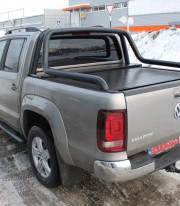 Подножки боковые овальные Aventura  VW Amarok фото