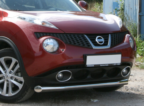Защита переднего бампера для Nissan Juke 10+ труба одинарная от Tamsan фото