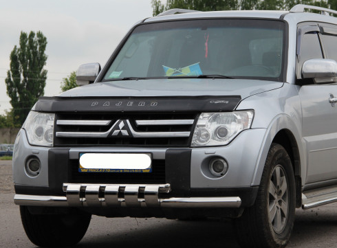 Защита переднего бампера для Mitsubishi Pajero Vagon 07+ Graunder от Tamsan фото