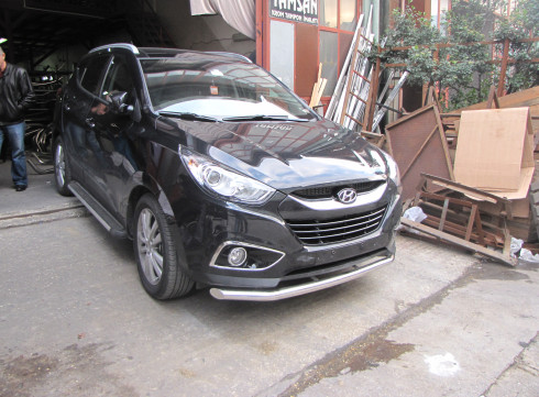 Защита переднего бампера для Hyundai IX-35 10+ труба одинарная Tamsan фото