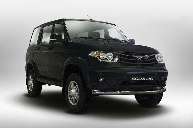 Труба одинарная на UAZ Patriot фото