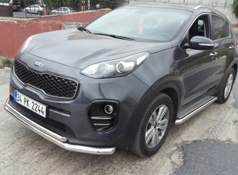 Подножки для KIA Sportage 16-22 порог листом от Tamsan фото