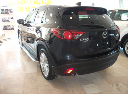 Подножки для Mazda CX-5 2012-2017 порог листом от Tamsan фото