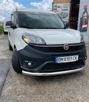Защита переднего бампера  для Fiat Doblo 19+ труба одинарная фото
