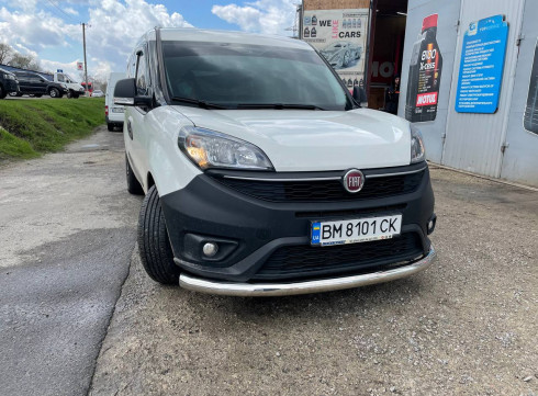 Защита переднего бампера  для Fiat Doblo 19+ труба одинарная фото