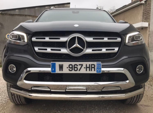 Защита переднего бампера для Mercedes X-Classe 2017+ труба одинарная фото
