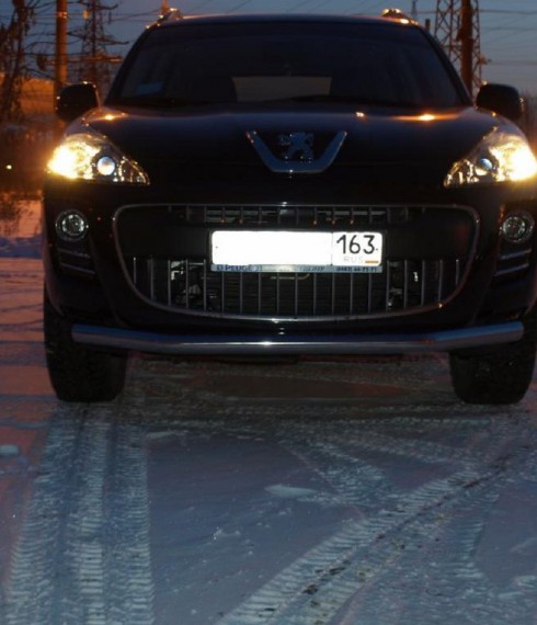 Труба одинарная на Peugeot 4007  фото