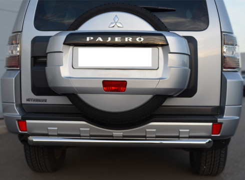 Защита заднего бампера для Mitsubishi Pajero Vagon 07+ труба одинарная от Tamsan фото