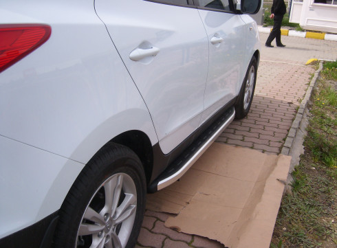 Подножки для Hyundai IX-35 10+ Elegant Tamsan  фото