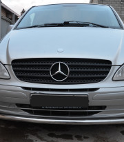 Защита переднего бампера для Mercedes-Benz Vito 03-10 труба одинарная от Tamsan фото