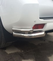 Уголки двойные на Toyota Land Cruiser 150 Prado ( Toyota LC 150 Prado) нержавейка фото