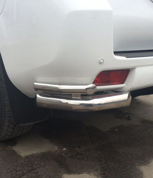 Уголки двойные на Toyota Land Cruiser 150 Prado ( Toyota LC 150 Prado) нержавейка фото