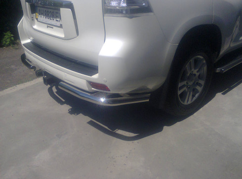 Защита заднего бампера для LEXUS GX 09+ Уголки одинарные от Tamsan фото
