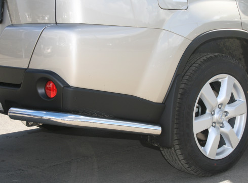 Защита бампера для Nissan X-Trail 2008-2014 Уголки Одинарные фото