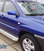 Подножки для KIA Sportege 04-10 порог листом от Tamsan фото