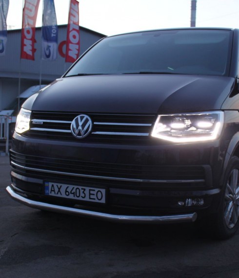 Труба одинарная на Volkswagen T6 (Transporter) фото