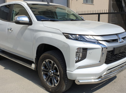 Защита переднего бампера для Mitsubishi L-200 19+ труба двойная от Tamsan фото