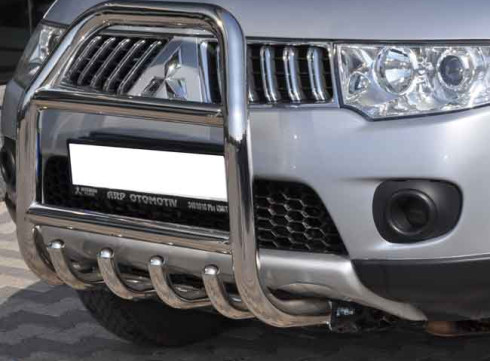 Кенгурятник для Mitsubishi L-200 12-15 Высокий от Tamsan фото