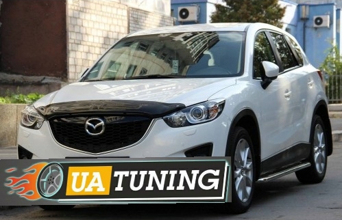 Подножки для Mazda CX-5 2012-2017 порог листом от Tamsan фото