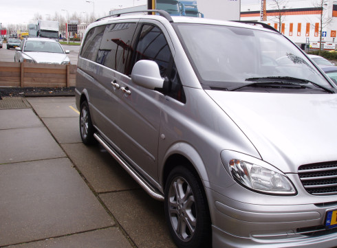 Подножки для Mercedes-Benz Vito 03-10 порог листом от Tamsan фото