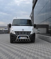 Кенгурятник низкий с грилем на Renault Master TAMSAN нержавейка фото