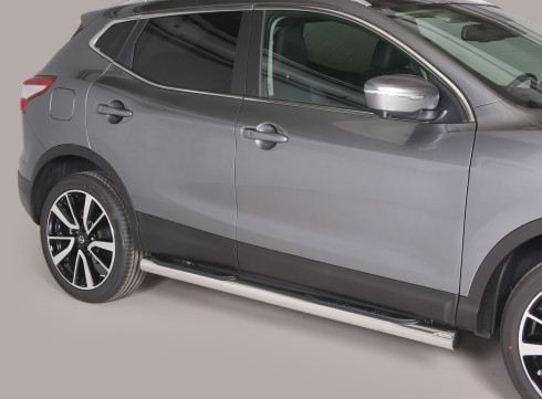 Подножки для Nissan Qashqai 2014+ порог трубой от Tamsan фото