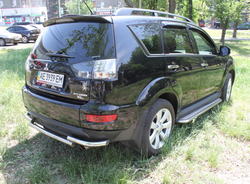 Подножки для Mitsubishi Outlander XL 10-12 порог листом от Tamsan фото