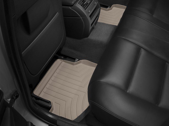 Ковры резиновые WeatherTech задние бежевые BMW 5-Series 2013-2016 фото