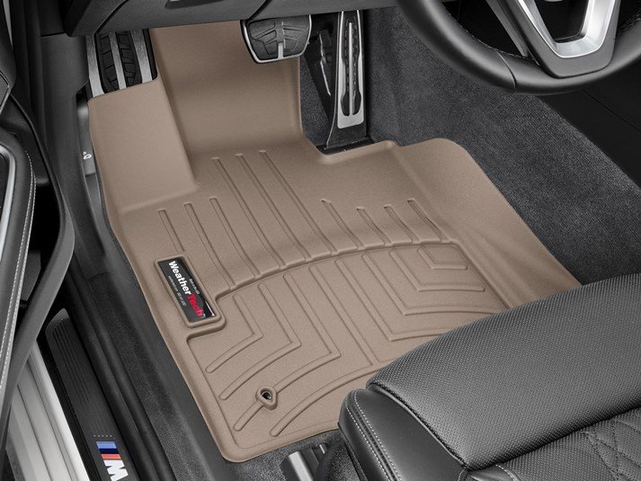 Ковры резиновые WeatherTech передние бежевые  BMW 6 GT 2018-2019 фото