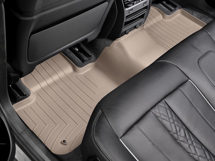 Ковры резиновые WeatherTech задние бежевые BMW 6 GT 2018-2019 фото