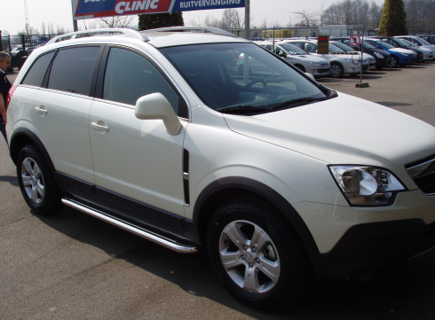 Подножки для Opel Antara 2006-2016 порог листом фото