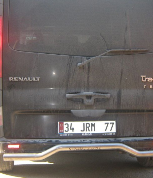 Защита заднего бампера на Renault Traffic  Волна (Чайка) TAMSAN фото