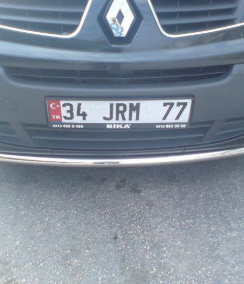 Труба одинарная на Renault Traffic нерж. фото