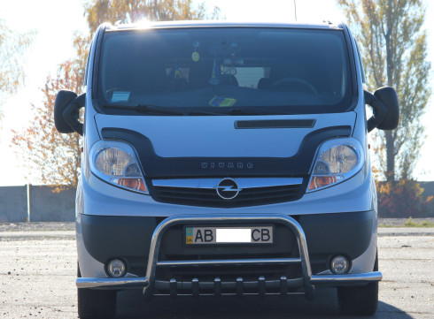Кенгурятник для Nissan Primastar 2002-2015 с Усами фото