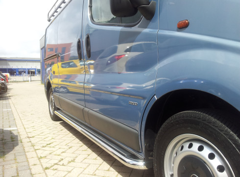 Подножки для Nissan Primastar 2002-2015 порог листом от Tamsan фото