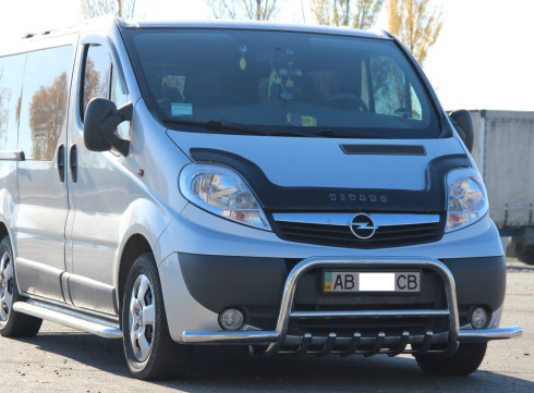 Кенгурятник для Nissan Primastar 2002-2015 с Усами фото