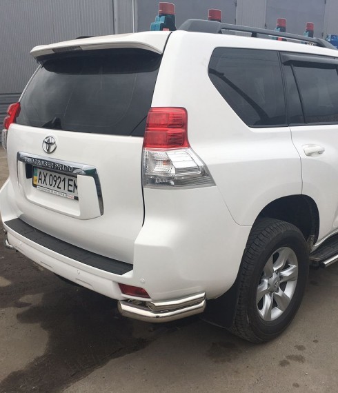 Уголки двойные на Toyota Land Cruiser 150 Prado ( Toyota LC 150 Prado) нержавейка фото
