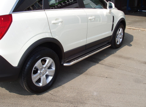Подножки для Opel Antara 2006-2016 порог листом фото