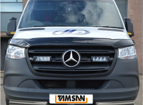 Защита переднего бампера для MERCEDES-BENZ SPRINTER 19+ труба двойная фото