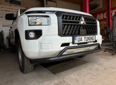Защита переднего бампера для Mitsubishi L200 2024+ "Спорт Ориджинал" узкий фото